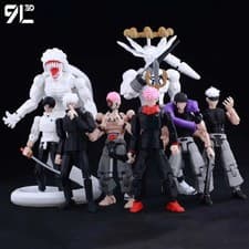 Jujutsu Kaisen 13-in-1 Movable Action Figure Set – Sukuna, Yuji, Yuta, Gojo