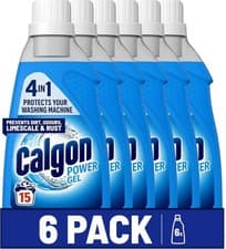 Calgon 4-in-1 Washing Machine Water Softener Gel, 750ml, Pack of 6