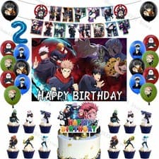 Cartoon Jujutsu Kaisen Gojo Satoru Happy Birthday Party Decorations Balloons Bac