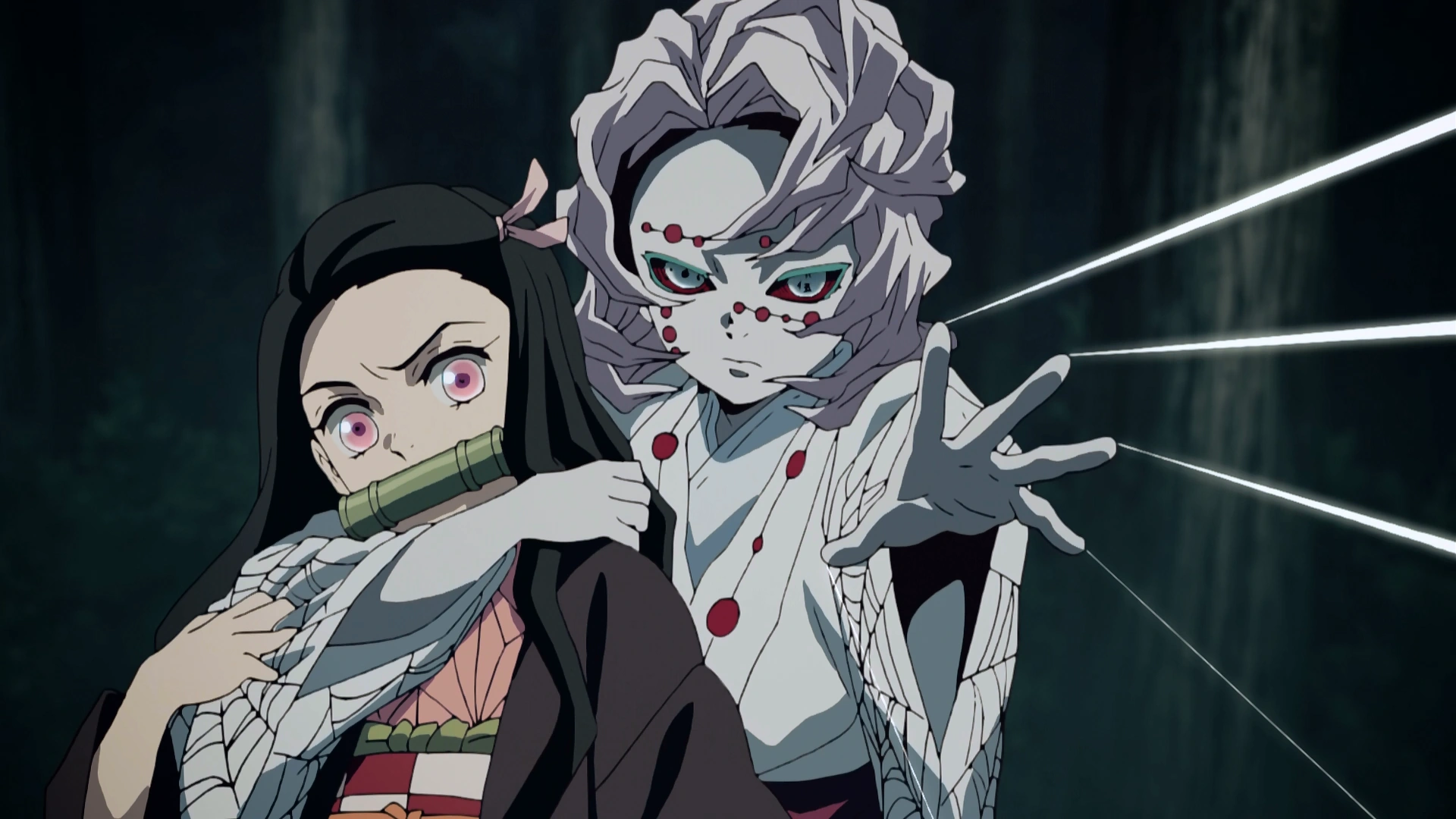 Giyu Tomioka confrontation in the Natagumo Mountain Arc