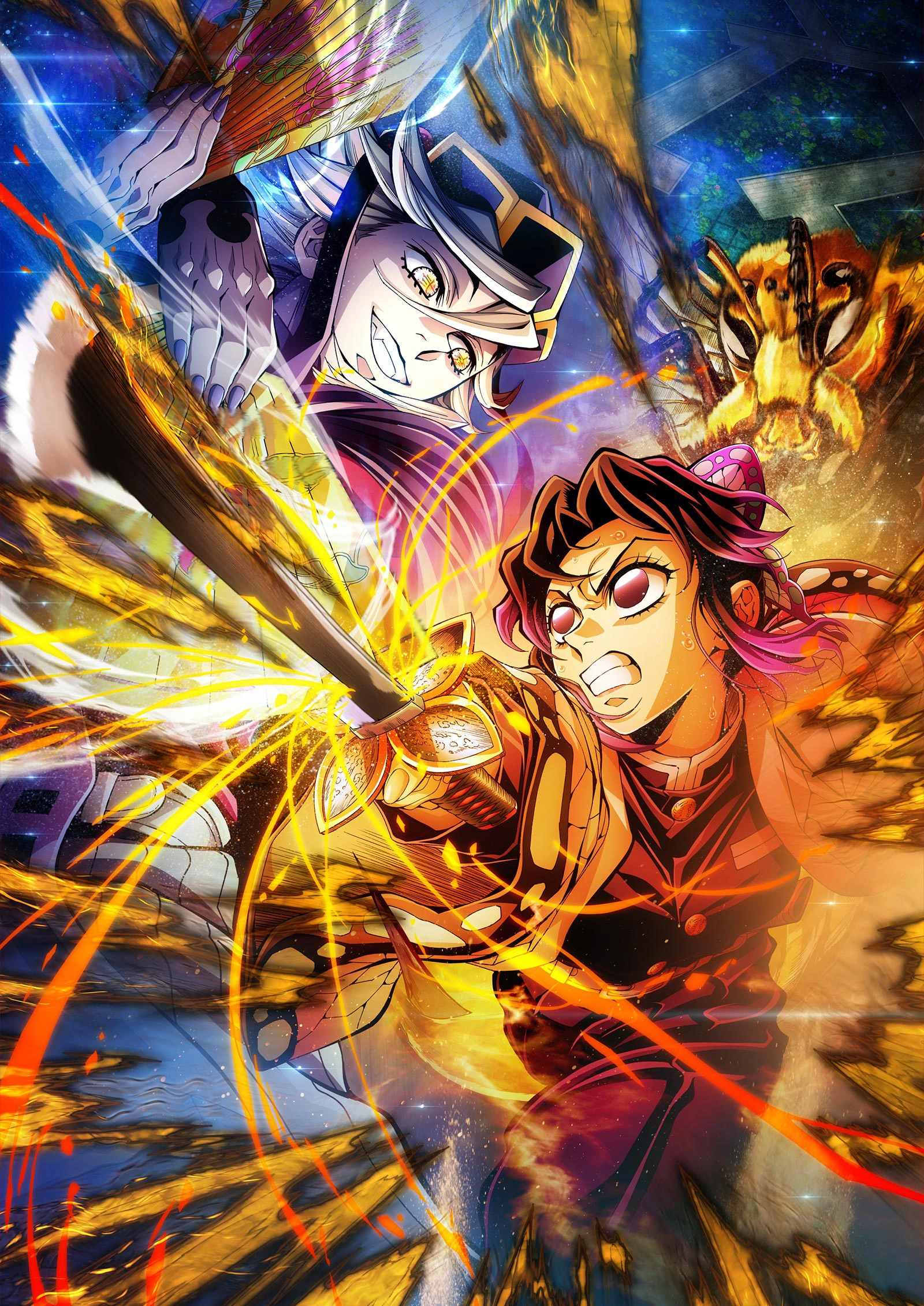 Shinobu Kocho, Insect Hashira, faces Doma in the Infinity Castle