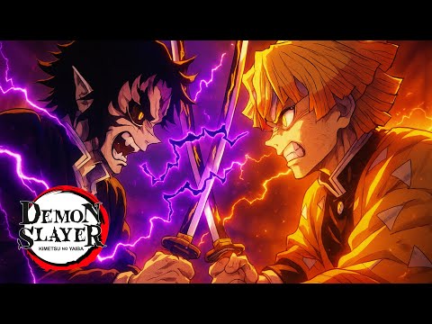 Zenitsu Agatsuma faces Kaigaku, Upper Moon 6, in the Infinity Castle
